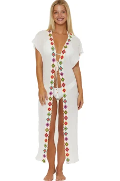 Isabella Rose Kimonos / Robes-1969 Crochet Trim Kimono