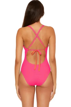 Becca by Rebecca Virtue Plunge|One Pieces-Abigail Reversible One Piece Swimsuit