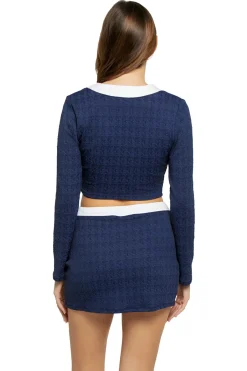 L'Agence Tops|Matching Sets-Adaline Colorblock Swim Cardigan