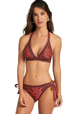Cosita Linda Triangle|Halter-African Twist Banded Halter Bikini Top