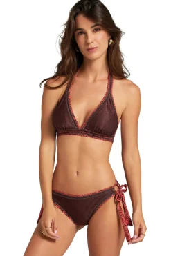 Cosita Linda Triangle|Halter-African Twist Banded Halter Bikini Top