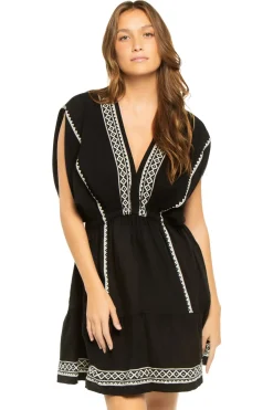 Lemlem Sundresses-Alem Plunge Mini Dress