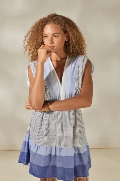 Lemlem Sundresses-Alem Plunge Mini Dress