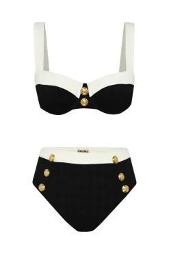 L'Agence Bralette|Bikinis-Alexandria Colorblock Bikini Top