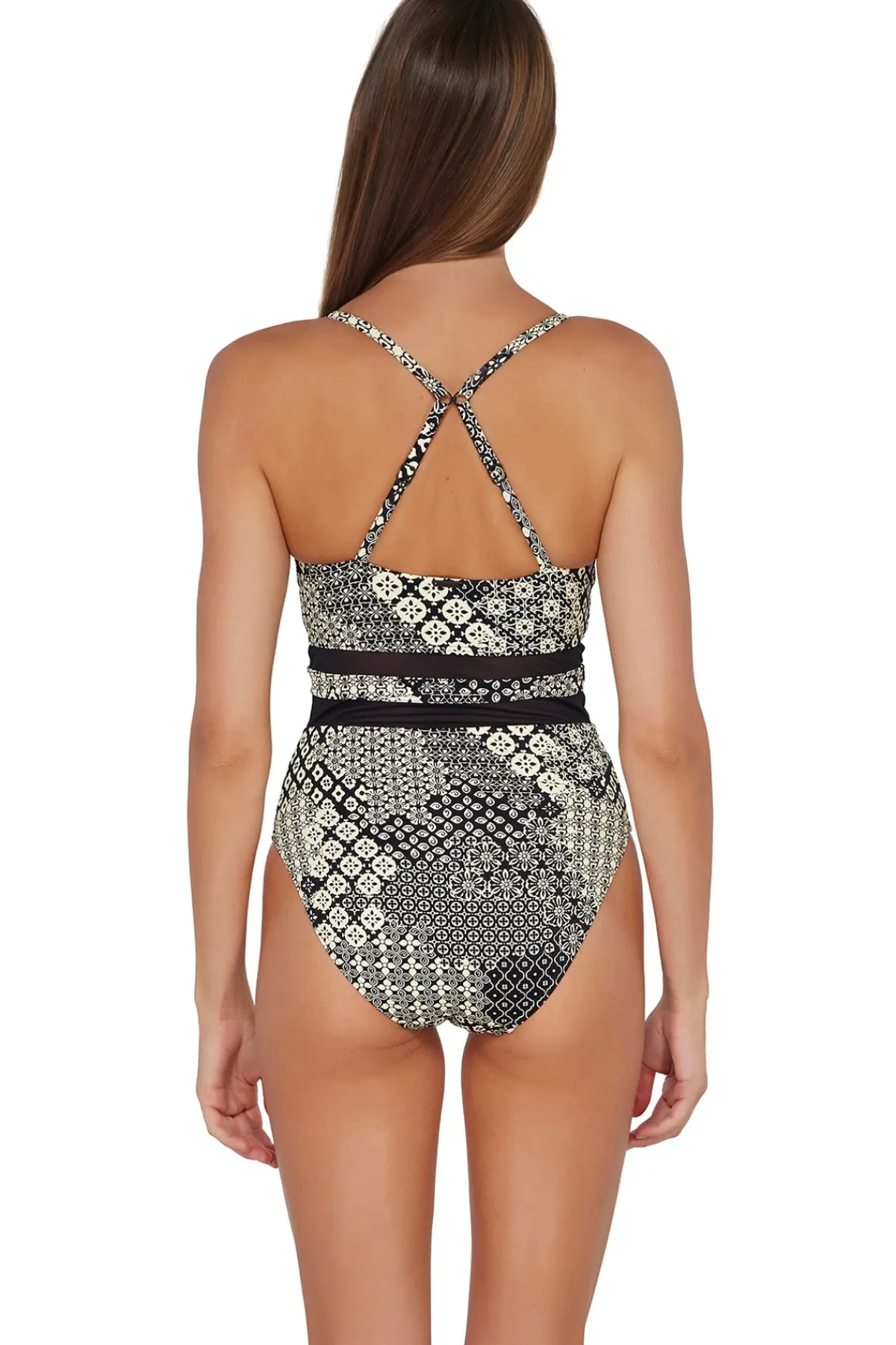 Sunsets Tank|One Pieces-Alexia Mesh One Piece Swimsuit