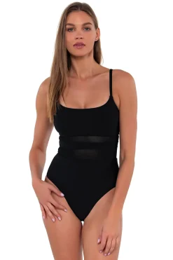 Sunsets Tank|One Pieces-Alexia Mesh One Piece Swimsuit