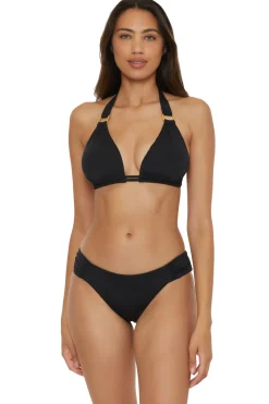 Becca by Rebecca Virtue Triangle|Halter-Allie Halter Bikini Top (D+ Cup)