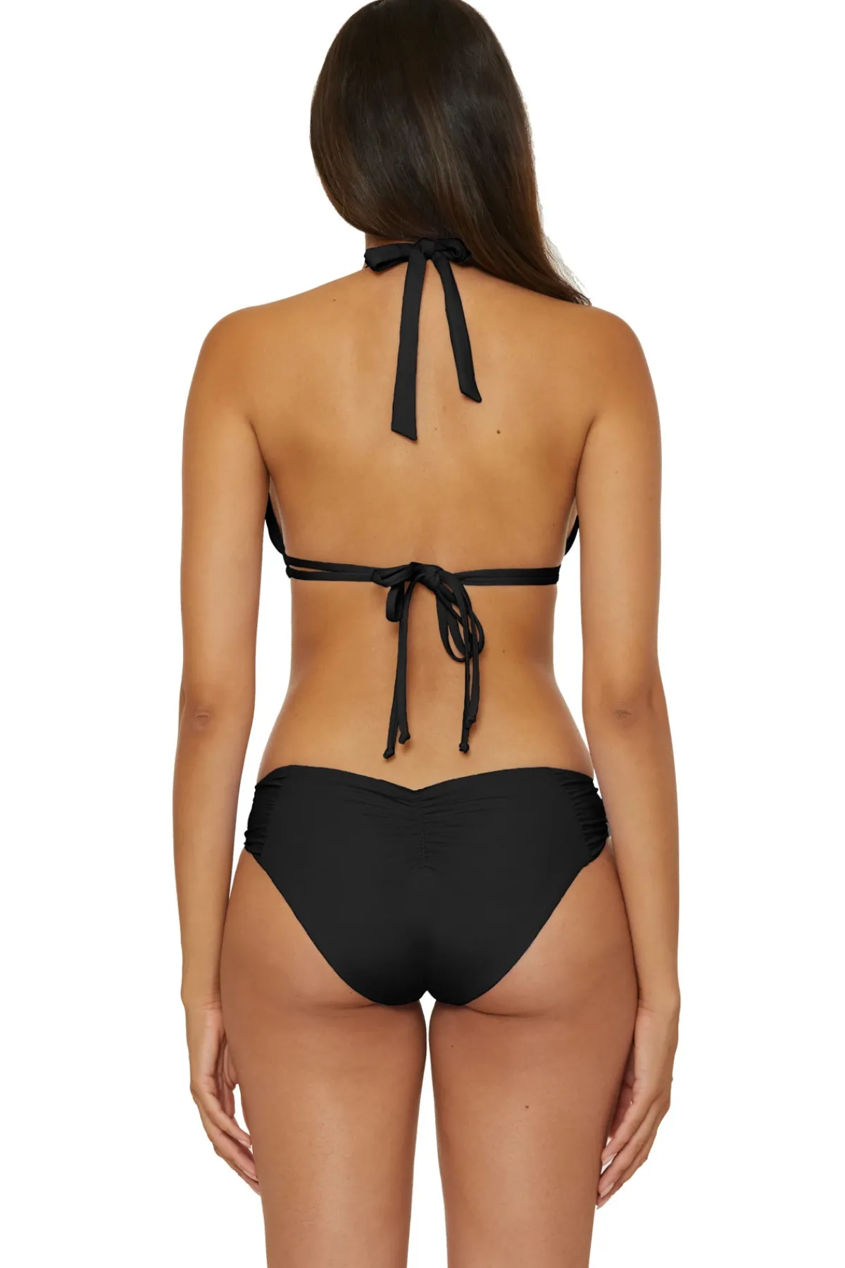 Becca by Rebecca Virtue Triangle|Halter-Allie Halter Bikini Top (D+ Cup)