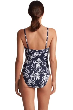 Lauren Ralph Lauren One Pieces-Allora Floral V-Wire One Piece Swimsuit