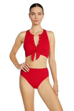 Robin Piccone High Neck|Bikinis-Amy High Neck Bikini Top
