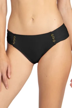 Robin Piccone Hipster|Bikinis-Amy Ribbed Tab Side Hipster Bikini Bottom