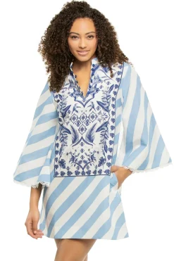 Verandah Caftans|Tunics-Anj Mini Caftan Dress