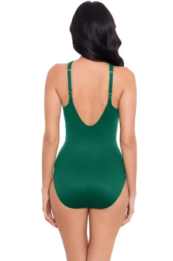 Miraclesuit High Neck|One Pieces-Aphrodite High Neck Notched One Piece Swimsuit