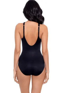 Miraclesuit High Neck|One Pieces-Aphrodite High Neck Notched One Piece Swimsuit