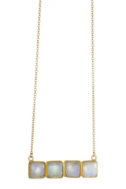 Kate Davis Jewelry Jewelry-Archipelago Moonstone Bar Necklace
