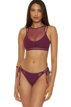 Becca by Rebecca Virtue High Neck|Bralette-Ariadne Mesh Bralette Bikini Top