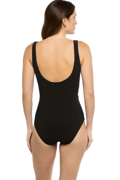 Karla Colletto Plunge|One Pieces-Arlo Plunge One Piece Swimsuit