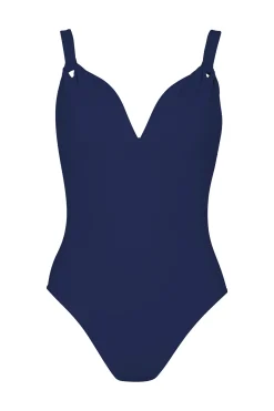 Karla Colletto Plunge|One Pieces-Arlo Underwire One Piece Swimsuit
