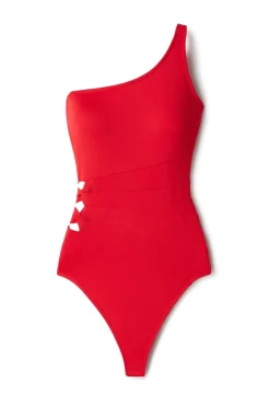 Cerulean Sea Monokini / Cut Out|Asymmetrical-Asymmetrical Cutout One Piece Swimsuit