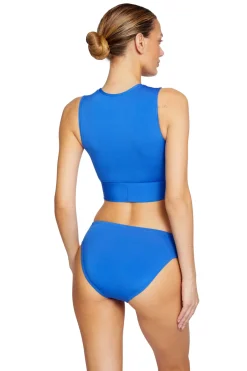 Robin Piccone High Neck|Bikinis-Aubrey High Neck Bikini Top
