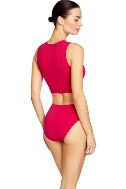 Robin Piccone High Neck|Bikinis-Ava High Neck Tank Bikini Top