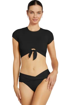 Robin Piccone High Neck|Bikinis-Ava T-Shirt Bikini Top