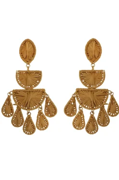 Frill Jewelry-Bali Raffia Drop Earrings