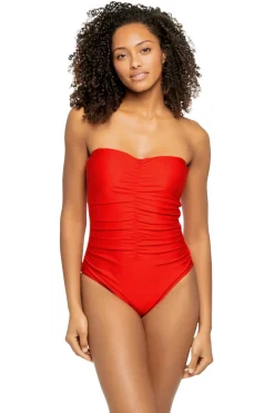 L'Agence Bandeau|One Pieces-Bandeau One Piece Swimsuit