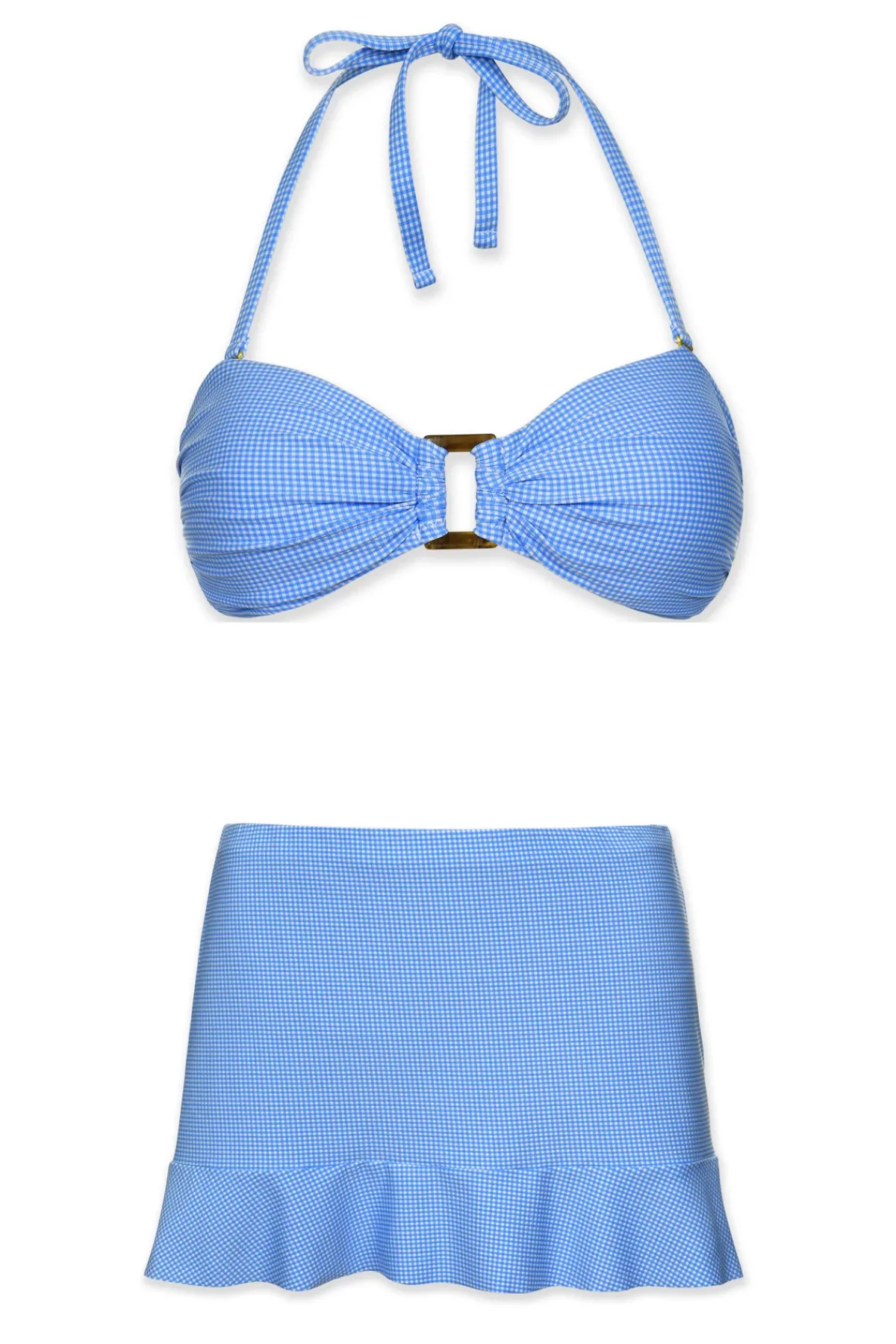 Helen Jon Halter|Bandeau-Bandeau Ring Bikini Top