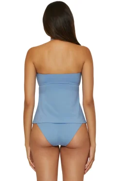 Lucky Brand Halter|Bandeau-Bandeau Tankini Top