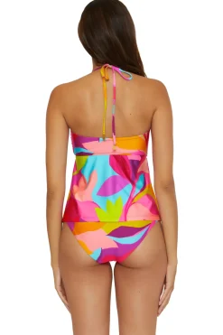 Trina Turk Halter|Bandeau-Bandeau Tankini Top