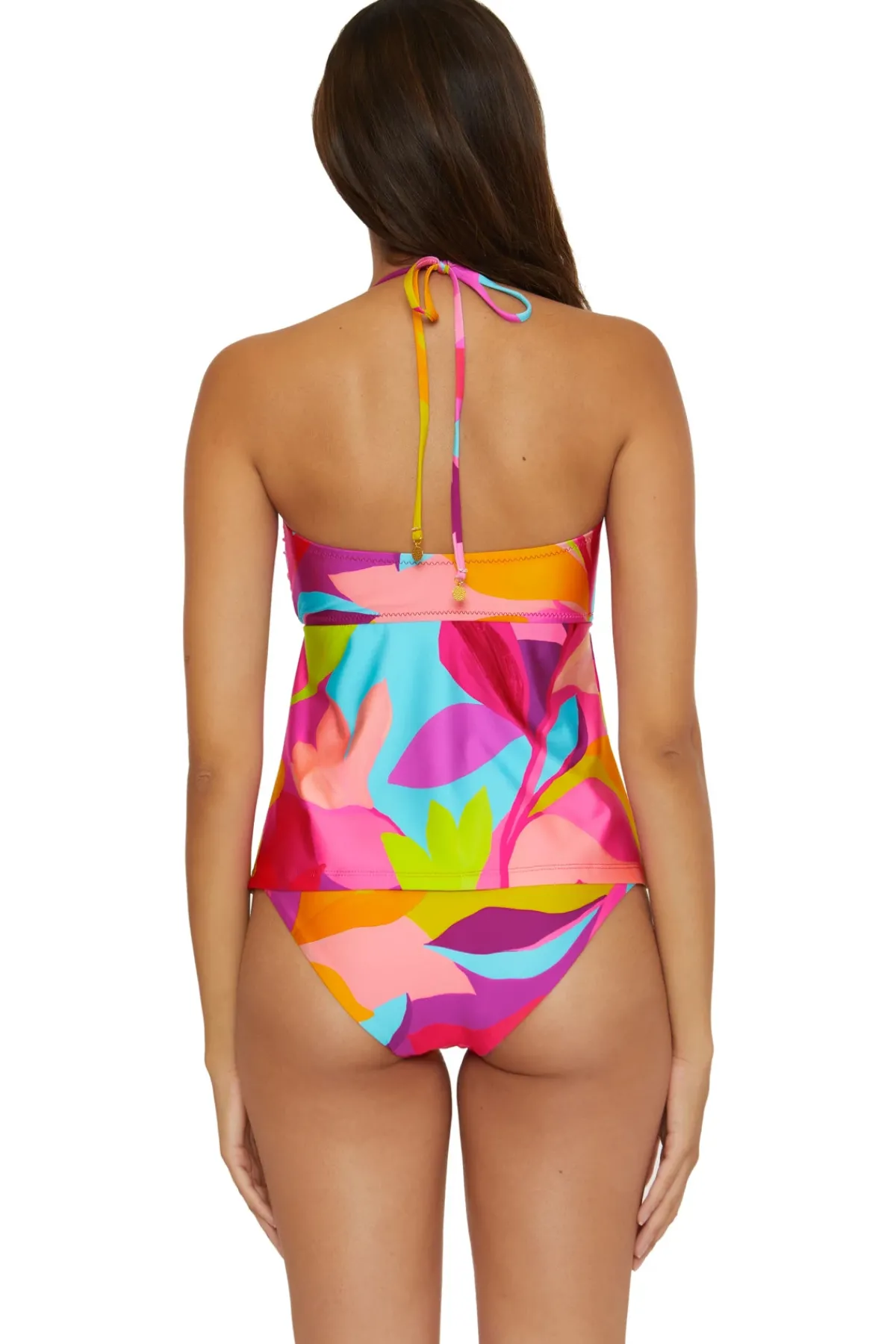 Trina Turk Halter|Bandeau-Bandeau Tankini Top