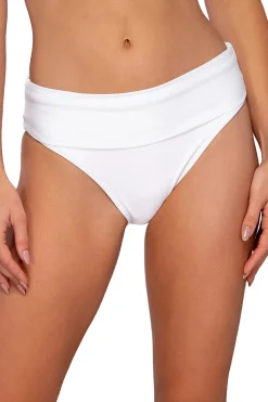 Sunsets High Waist|Bikinis-Banded Foldover High Waist Bikini Bottom