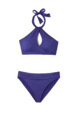 Cerulean Sea Hipster|Bikinis-Banded Hipster Bikini Bottom