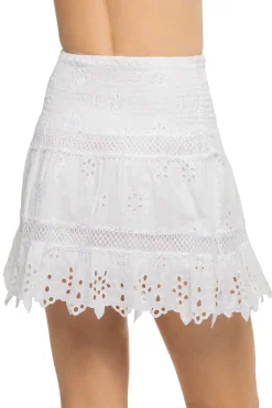 Temptation Positano Matching Sets|Bottoms-Barberina Embroidered Mini Skirt