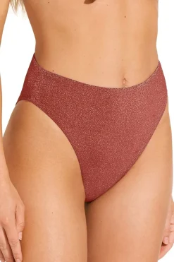 Vitamin A High Leg|High Waist-Barcelona High Waist Bikini Bottom