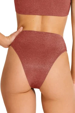 Vitamin A High Leg|High Waist-Barcelona High Waist Bikini Bottom