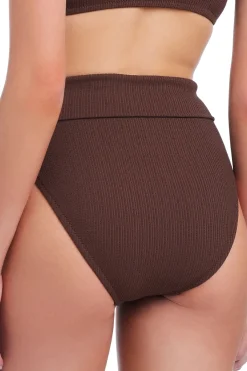 Sanctuary High Leg|High Waist-Belted High Waist Bikini Bottom