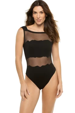 Shan High Neck|One Pieces-Billy High Neck One Piece Swimsuit