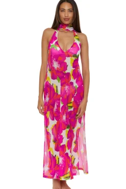 Trina Turk Sundresses-Bloom Mesh Maxi Dress