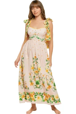 Farm Rio Sundresses-Botanical Beauty Midi Dress