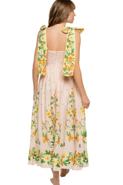 Farm Rio Sundresses-Botanical Beauty Midi Dress