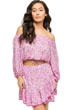 Poupette St Barth Matching Sets|Tops-Bova V Crop Top