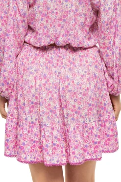 Poupette St Barth Matching Sets|Bottoms-Bova V Ruffle Mini Skirt