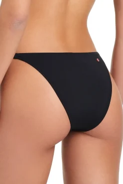 Red Carter High Leg|Brazilian / Cheeky-Braided Brazilian Bikini Bottom