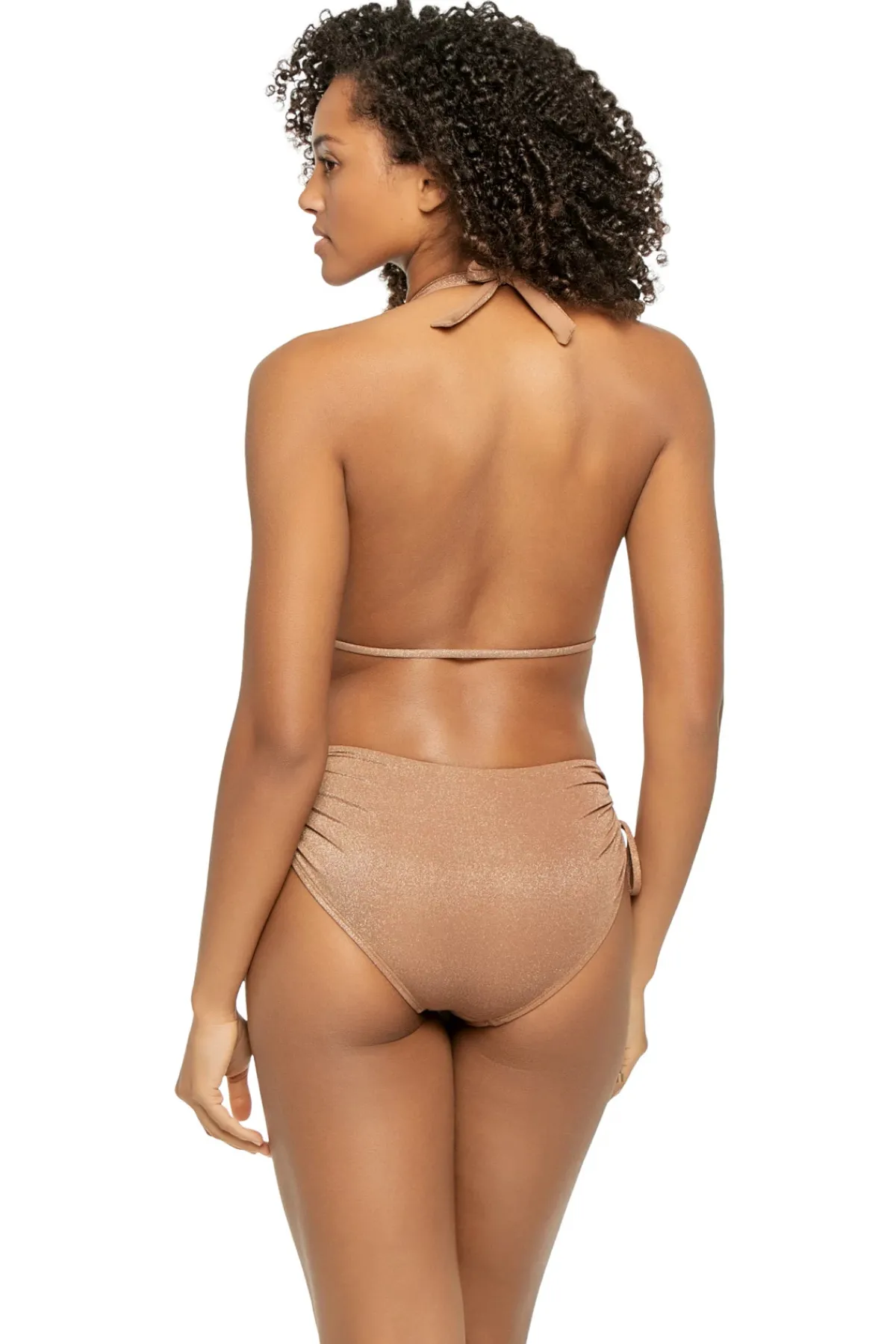 Vitamin A Halter|Plunge-Brena Halter One Piece Swimsuit
