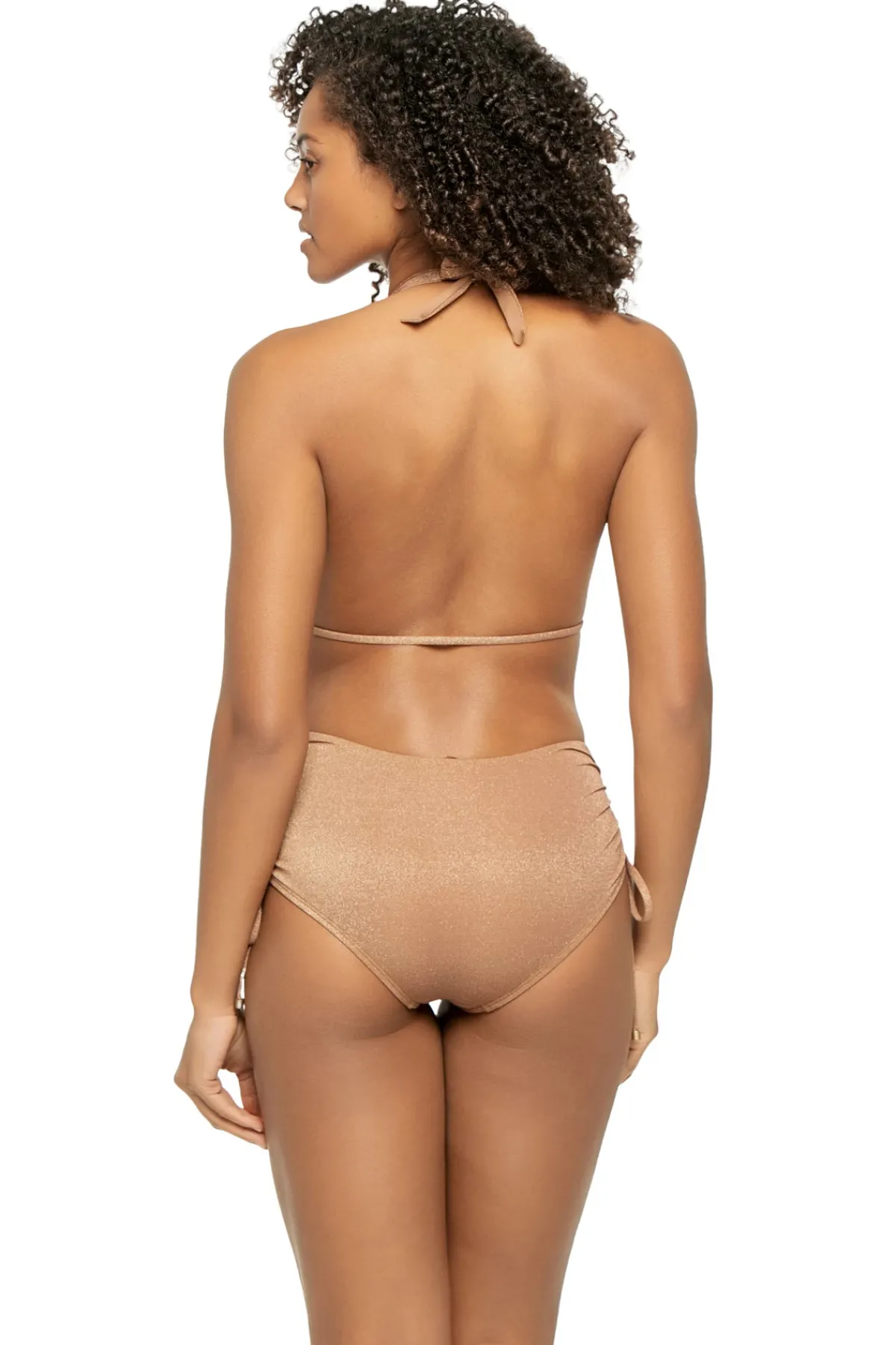 Vitamin A Halter|Plunge-Brena Halter One Piece Swimsuit