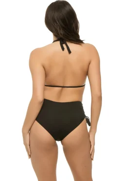 Vitamin A Halter|Plunge-Brena Halter Plunge One Piece Swimsuit