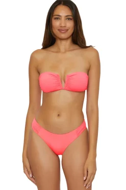 Becca by Rebecca Virtue Halter|Bandeau-Brinley Bandeau Bikini Top