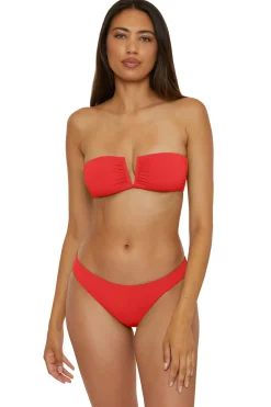 Becca by Rebecca Virtue Halter|Bandeau-Brinley Bandeau Bikini Top